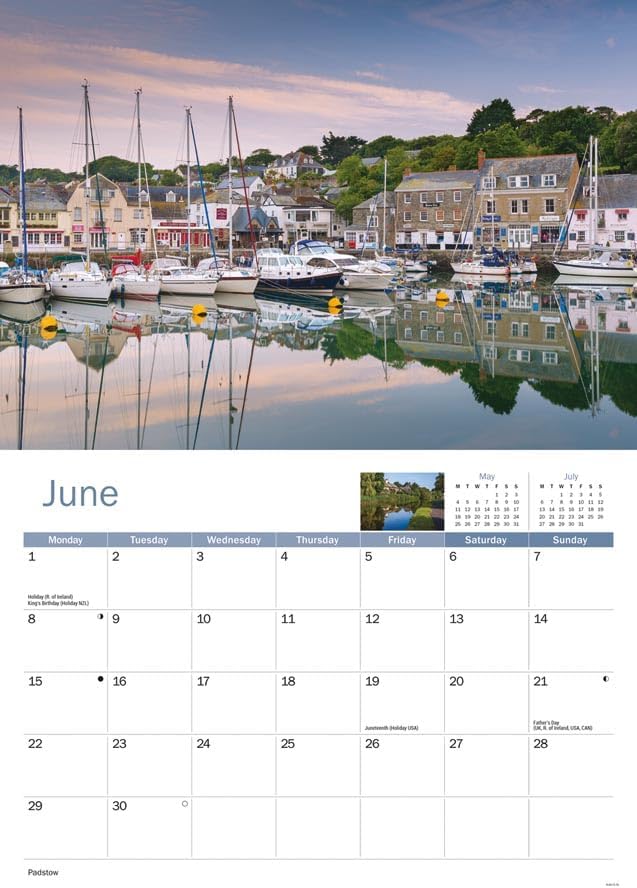 Carousel Worldwide, North Cornwall 2026 A4 Wall Calendar