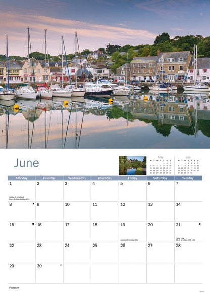 Carousel Worldwide, North Cornwall 2026 A4 Wall Calendar