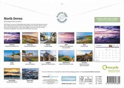 Carousel Worldwide, North Devon 2026 A4 Wall Calendar
