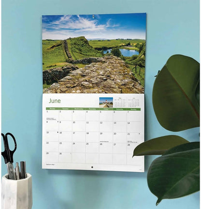 North East England 2026 A4 Wall Calendar