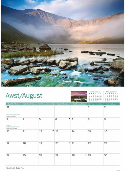 North Wales 2026 A4 Wall Calendar