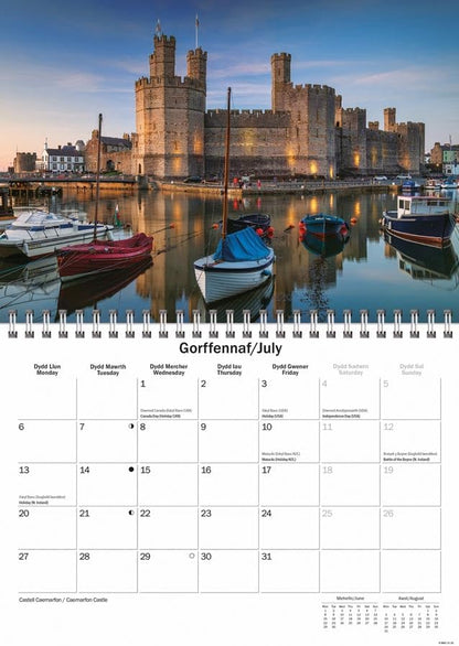 North Wales 2026 A5 Wall Calendar
