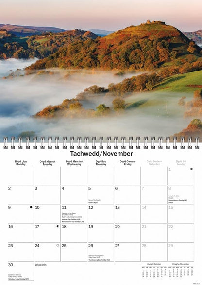 North Wales 2026 A5 Wall Calendar