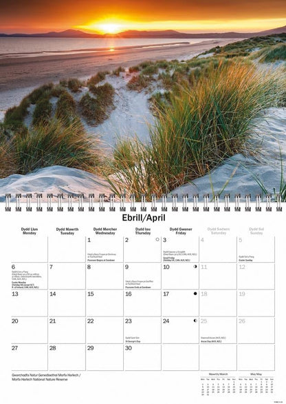 North Wales 2026 A5 Wall Calendar