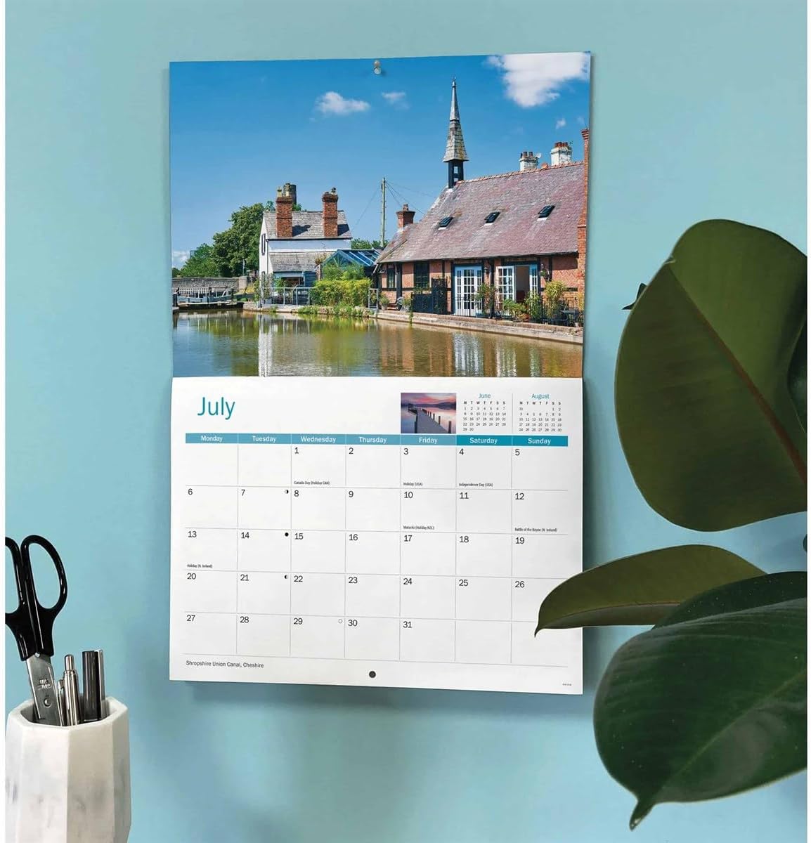 North West England 2026 A4 Wall Calendar