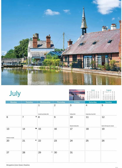 North West England 2026 A4 Wall Calendar