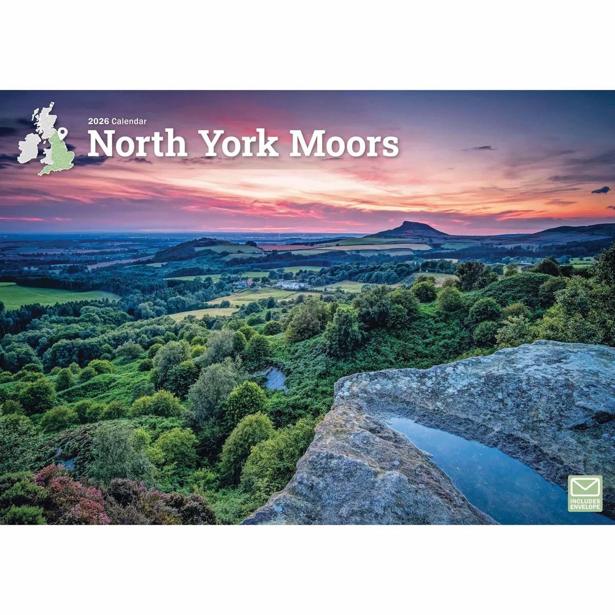 North York Moors 2026 A4 Wall Calendar