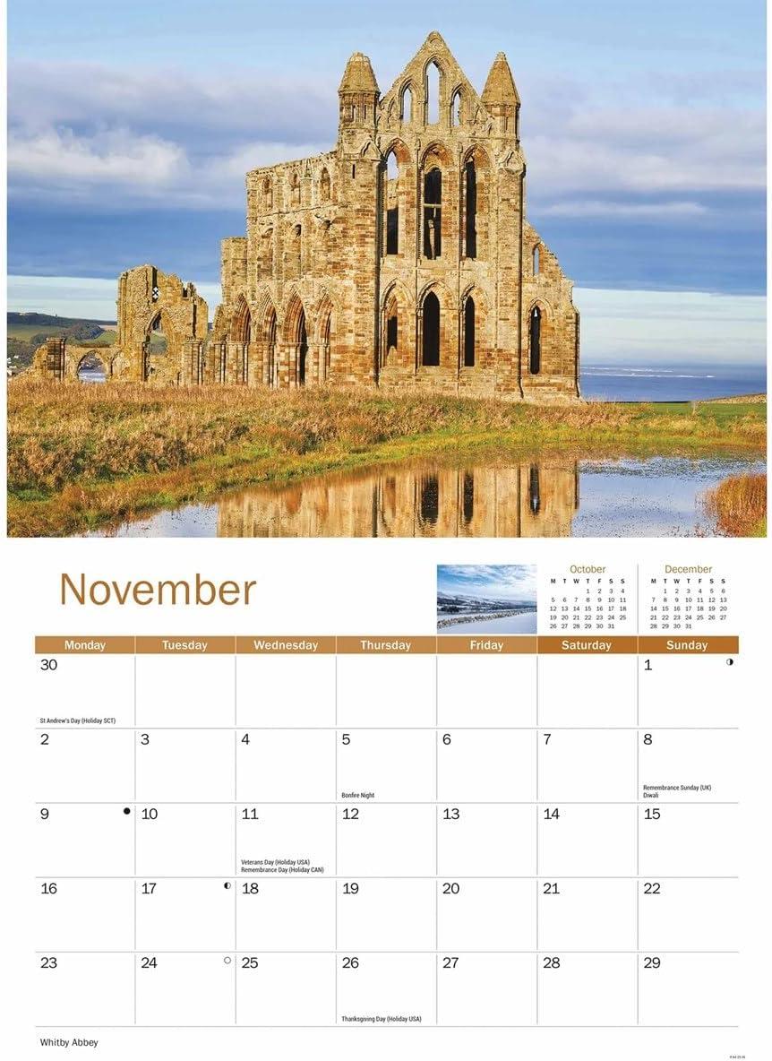 North York Moors 2026 A4 Wall Calendar