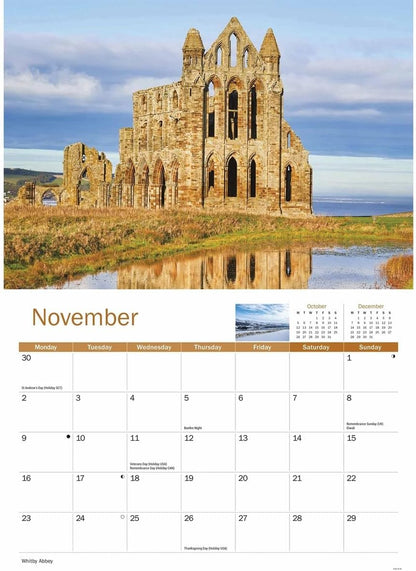 North York Moors 2026 A4 Wall Calendar