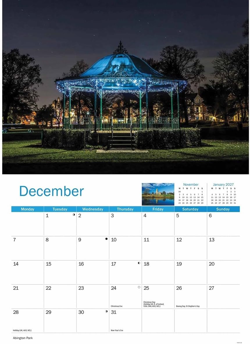 Carousel Worldwide, Northamptonshire 2026 A4 Wall Calendar