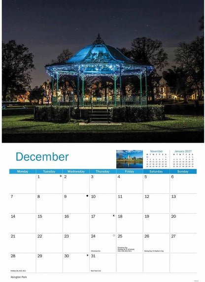 Carousel Worldwide, Northamptonshire 2026 A4 Wall Calendar