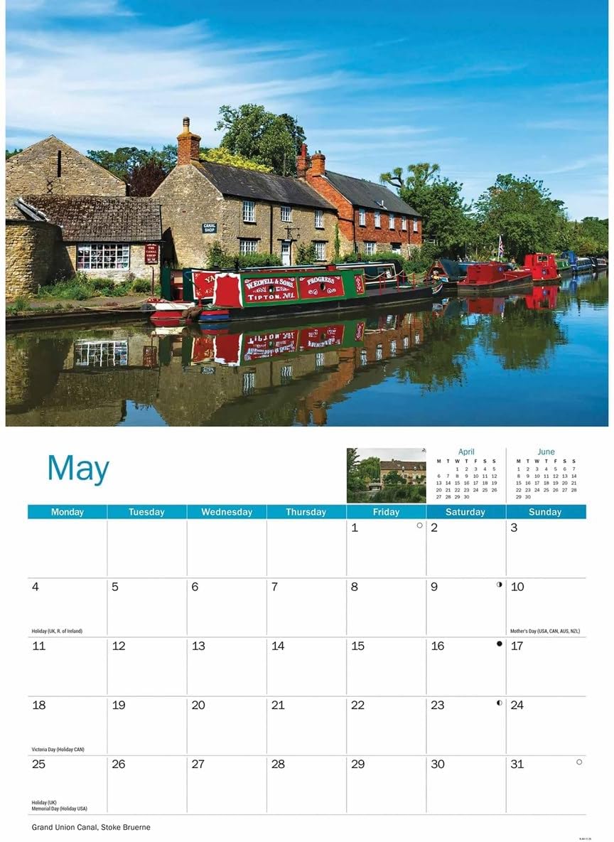 Carousel Worldwide, Northamptonshire 2026 A4 Wall Calendar