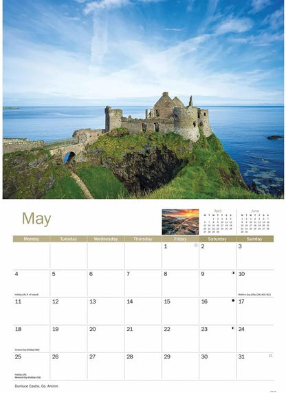 Northern Ireland 2026 A4 Wall Calendar
