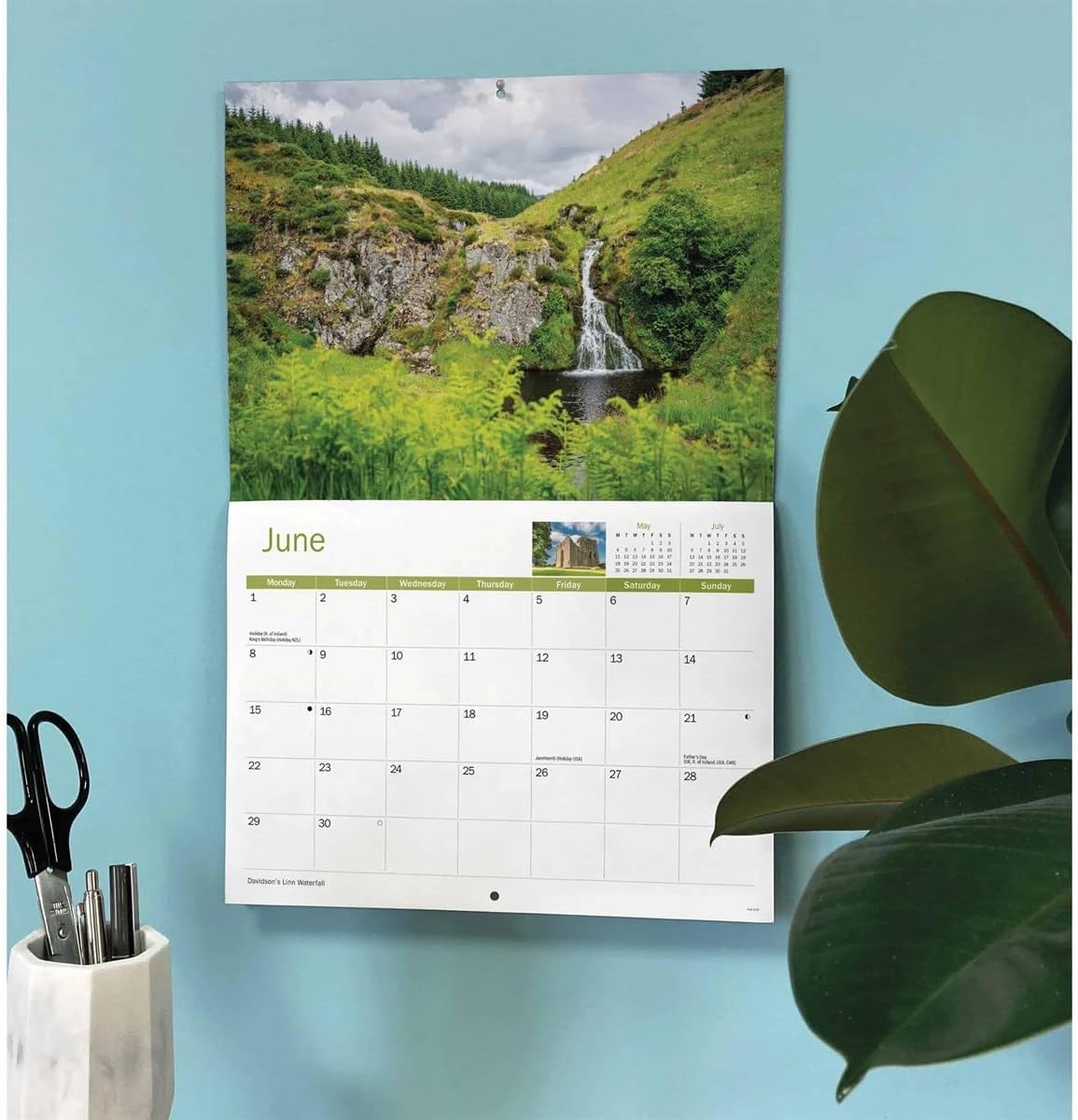 Northumberland & Durham 2026 A4 Wall Calendar