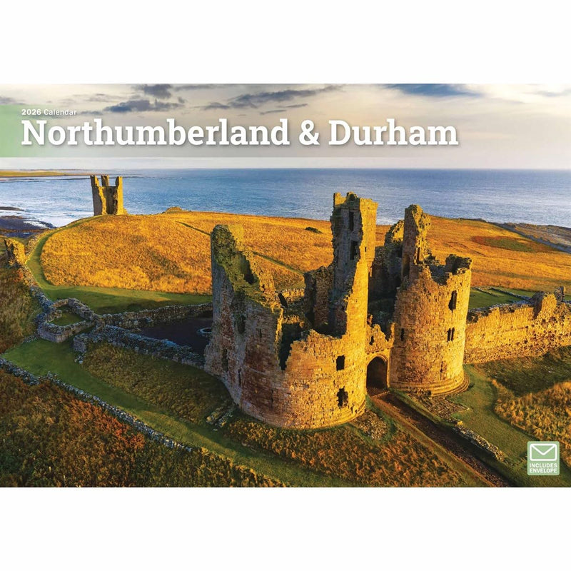 Northumberland & Durham 2026 A4 Wall Calendar