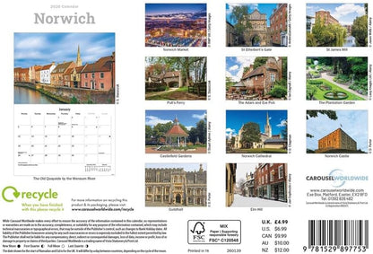 Norwich 2026 A5 Wall Calendar