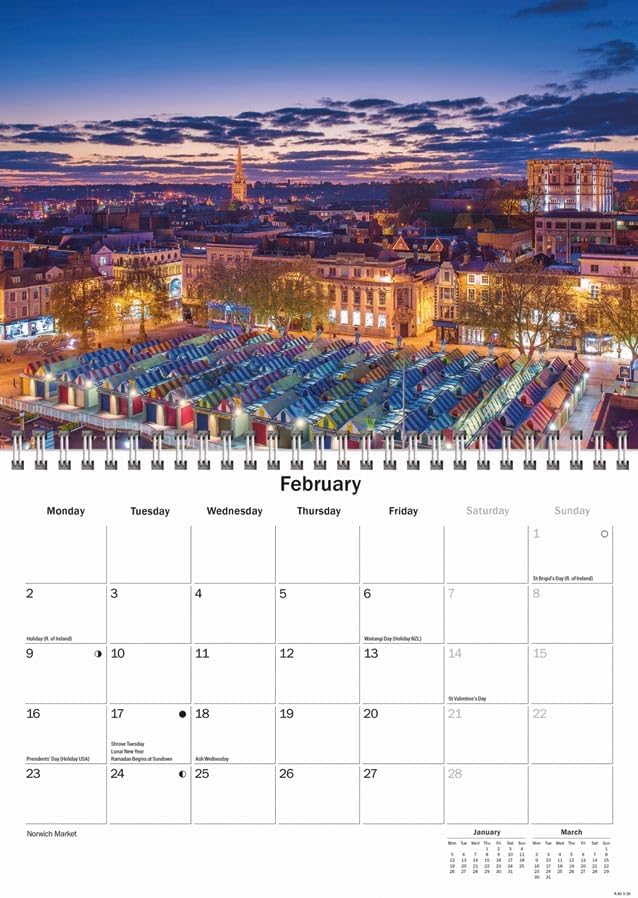 Norwich 2026 A5 Wall Calendar