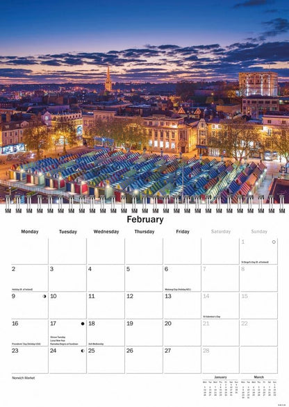 Norwich 2026 A5 Wall Calendar