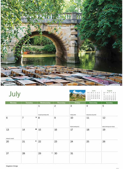 Oxford 2026 A4 Wall Calendar