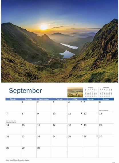 Carousel Worldwide, Rural Britain 2026 A4 Wall Calendar