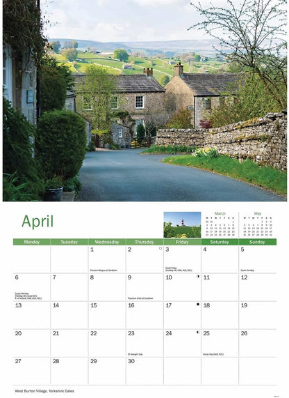 Carousel Worldwide, Rural Britain 2026 A4 Wall Calendar