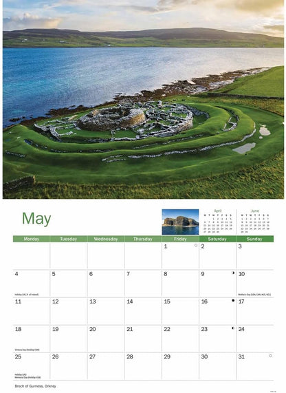 Scotland 2026 A4 Wall Calendar