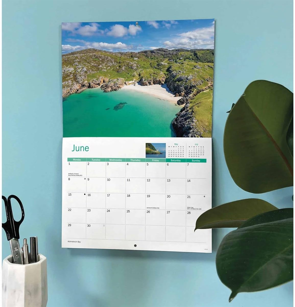Carousel Worldwide, Scottish Highlands & Islands 2026 A4 Wall Calendar