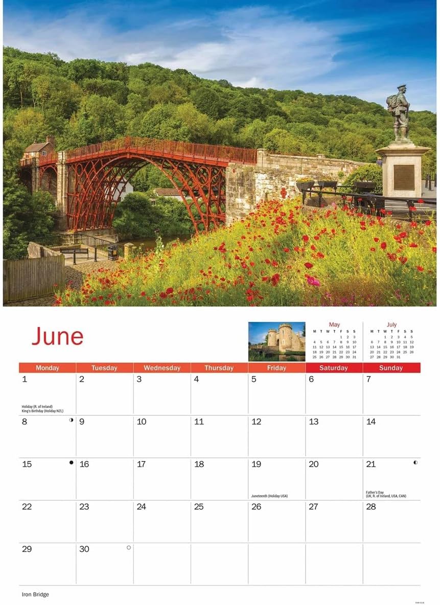 Shropshire 2026 A4 Wall Calendar