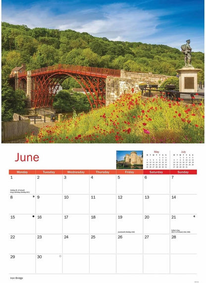 Shropshire 2026 A4 Wall Calendar