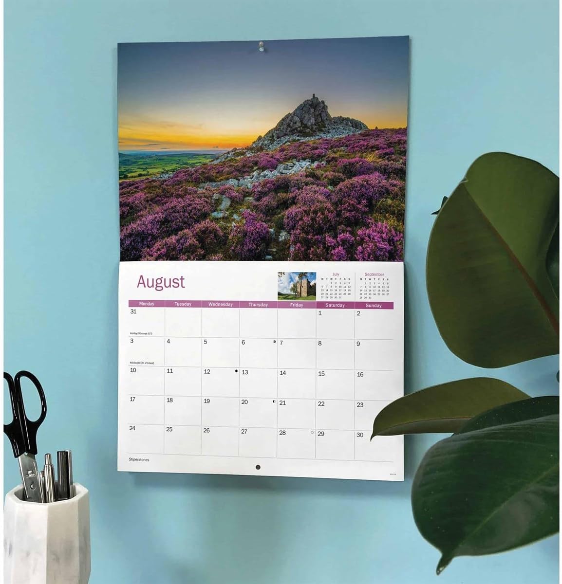 Shropshire Hills 2026 A4 Wall Calendar
