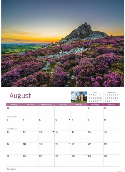 Shropshire Hills 2026 A4 Wall Calendar