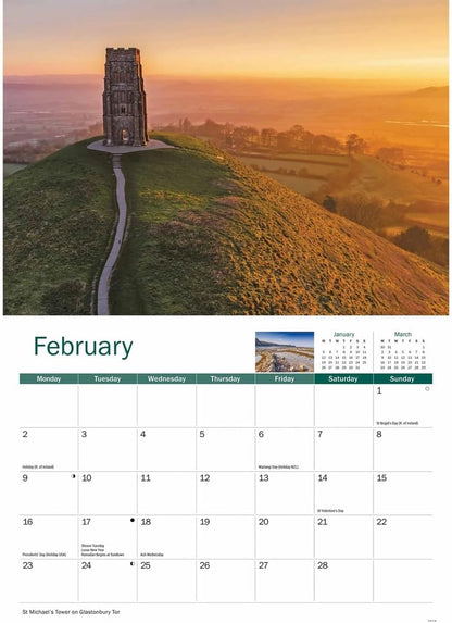 Carousel Worldwide, Somerset 2026 A4 Wall Calendar