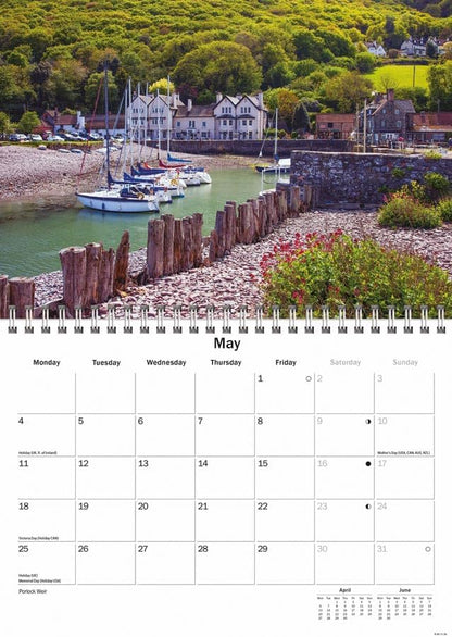 Carousel Worldwide, Somerset 2026 A5 Wall Calendar