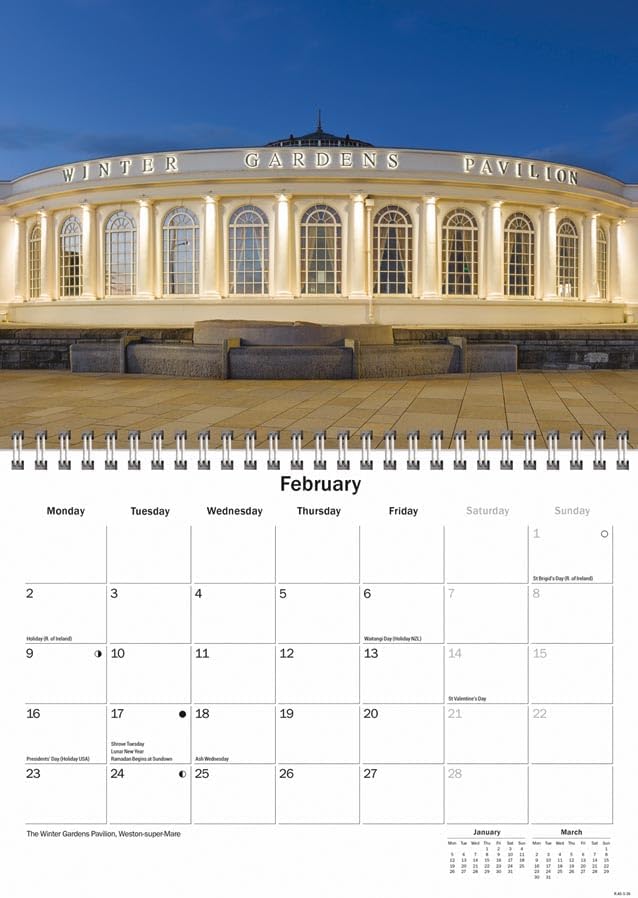 Carousel Worldwide, Somerset 2026 A5 Wall Calendar