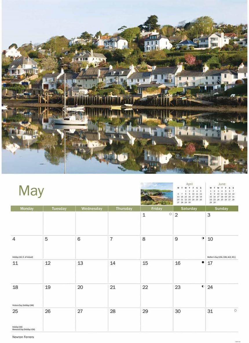 South Devon Coast 2026 A4 Wall Calendar