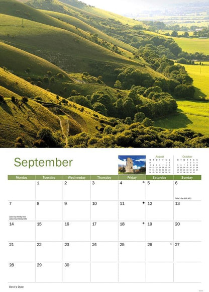 South Downs 2026 A4 Wall Calendar