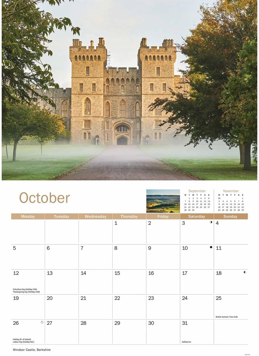 South East England 2026 A4 Wall Calendar