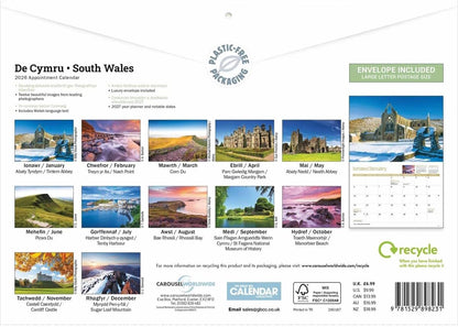 Carousel Worldwide, South Wales 2026 A4 Wall Calendar