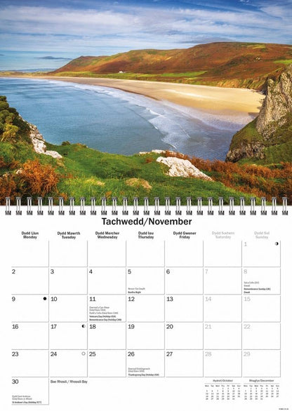 South Wales 2026 A5 Wall Calendar