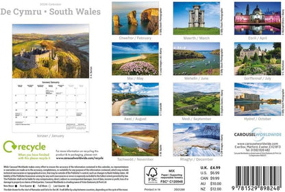South Wales 2026 A5 Wall Calendar