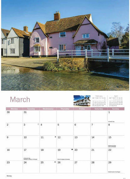 Suffolk 2026 A4 Wall Calendar