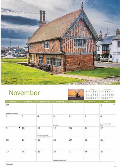 Suffolk 2026 A4 Wall Calendar