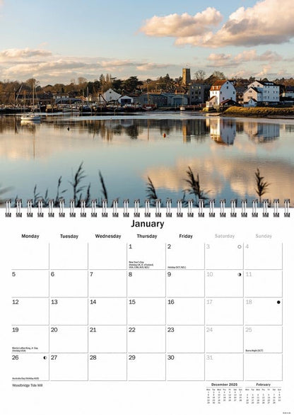 Carousel Worldwide, Suffolk 2026 A5 Wall Calendar