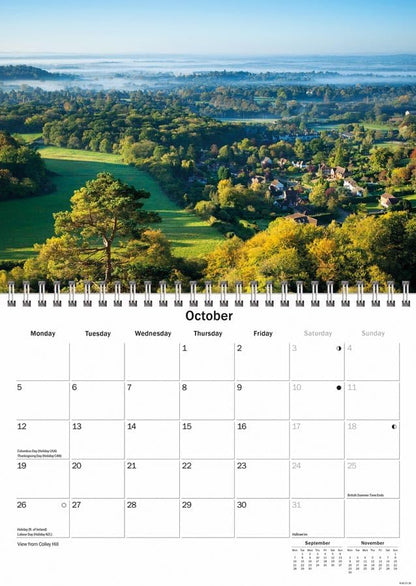 Surrey 2026 A5 Wall Calendar