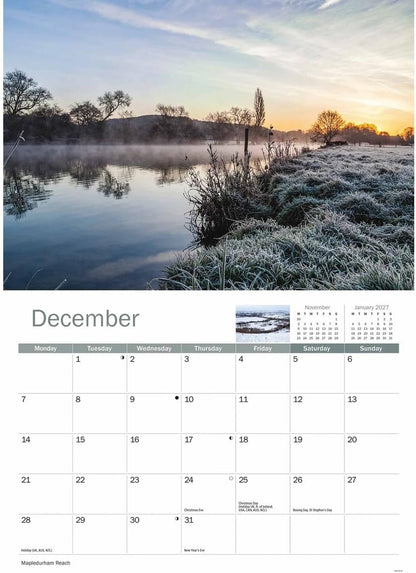 Thames & Chilterns 2026 A4 Wall Calendar