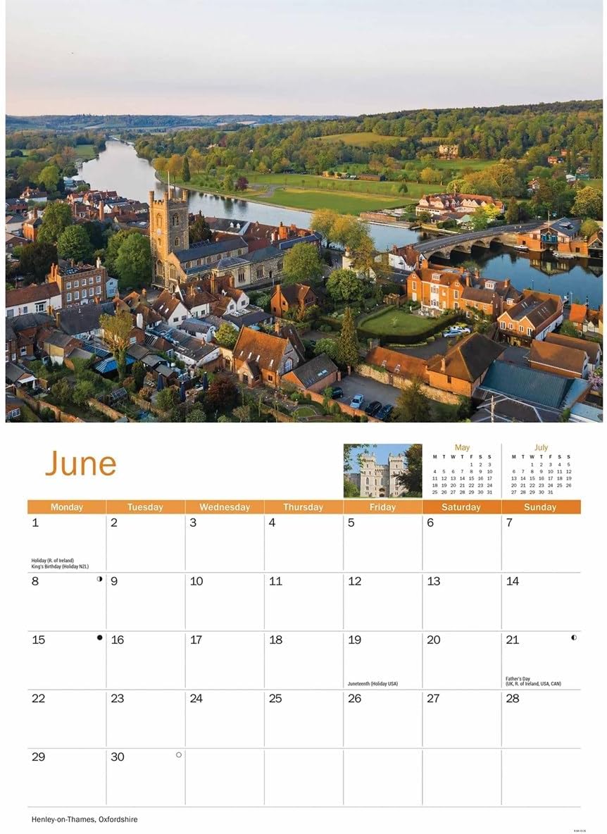 Thames & Chilterns 2026 A4 Wall Calendar