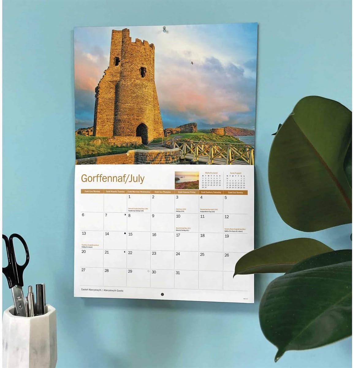 Wales 2026 A4 Wall Calendar