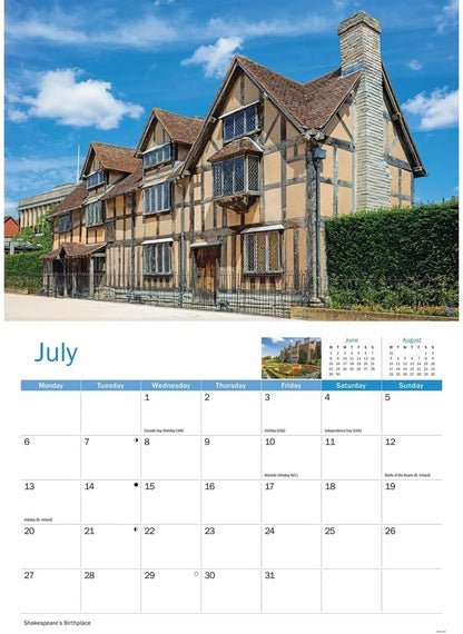 Carousel Worldwide, Warwickshire 2026 A4 Wall Calendar