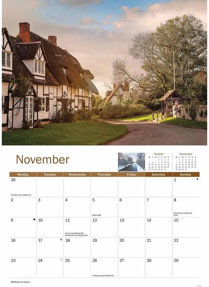 Carousel Worldwide, Warwickshire 2026 A4 Wall Calendar