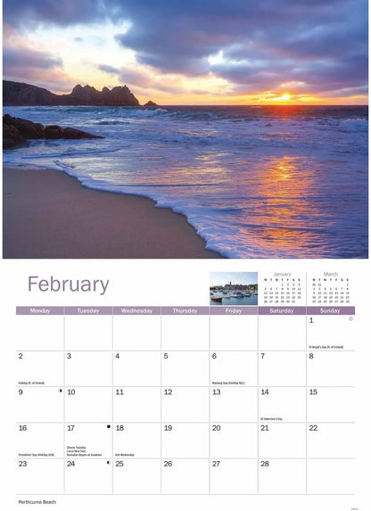 Carousel Worldwide, West Cornwall 2026 A4 Wall Calendar